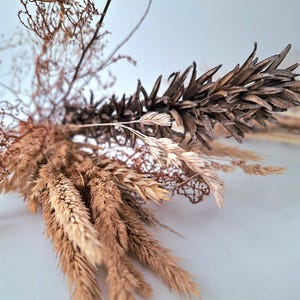 Dry wild grass and flowers