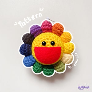 PDF : Rainbow Flower Crochet, Jhope Crochet Doll Pattern, BTS Crochet Pattern, Kpop Amigurumi Pattern