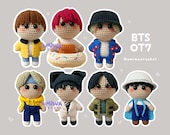 BUNDLE PDF : BTS All Member Ot7 , Chibi Crochet Pattern - Etsy