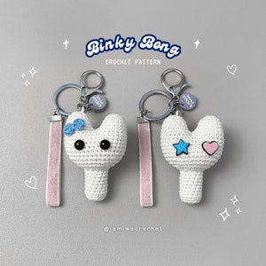 PATTERN : NewJeans Lightstick Crochet, Binky Bunnies KPOP Lightstick Amigurumi