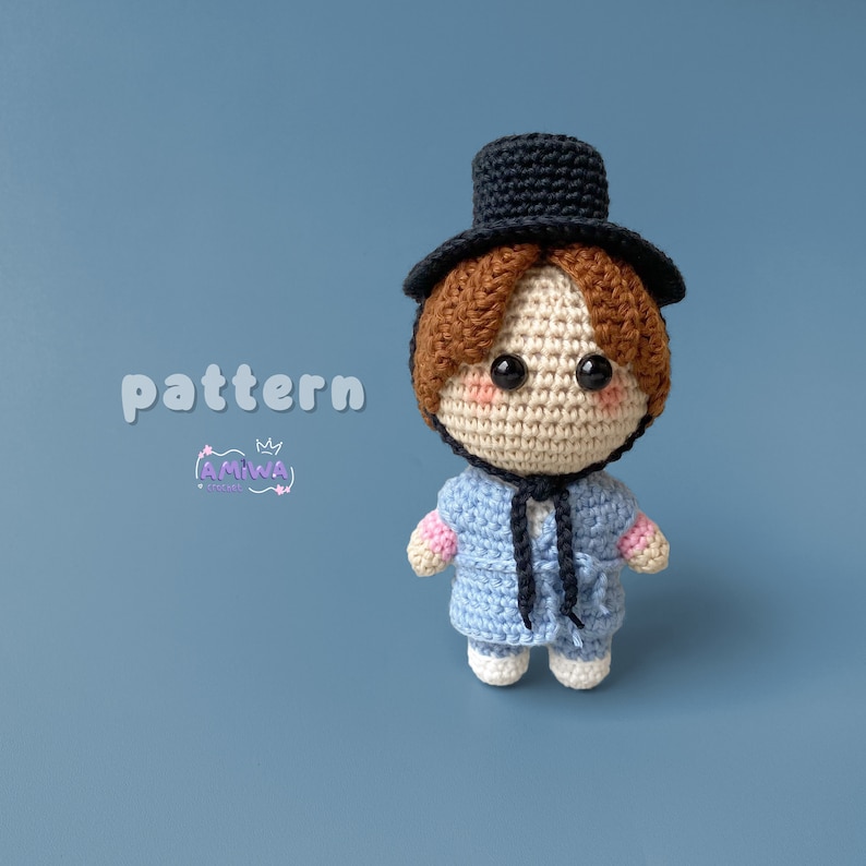 PATTERN JIMIN BTS Hanbok Crochet Pattern Bts Amigurumi Etsy