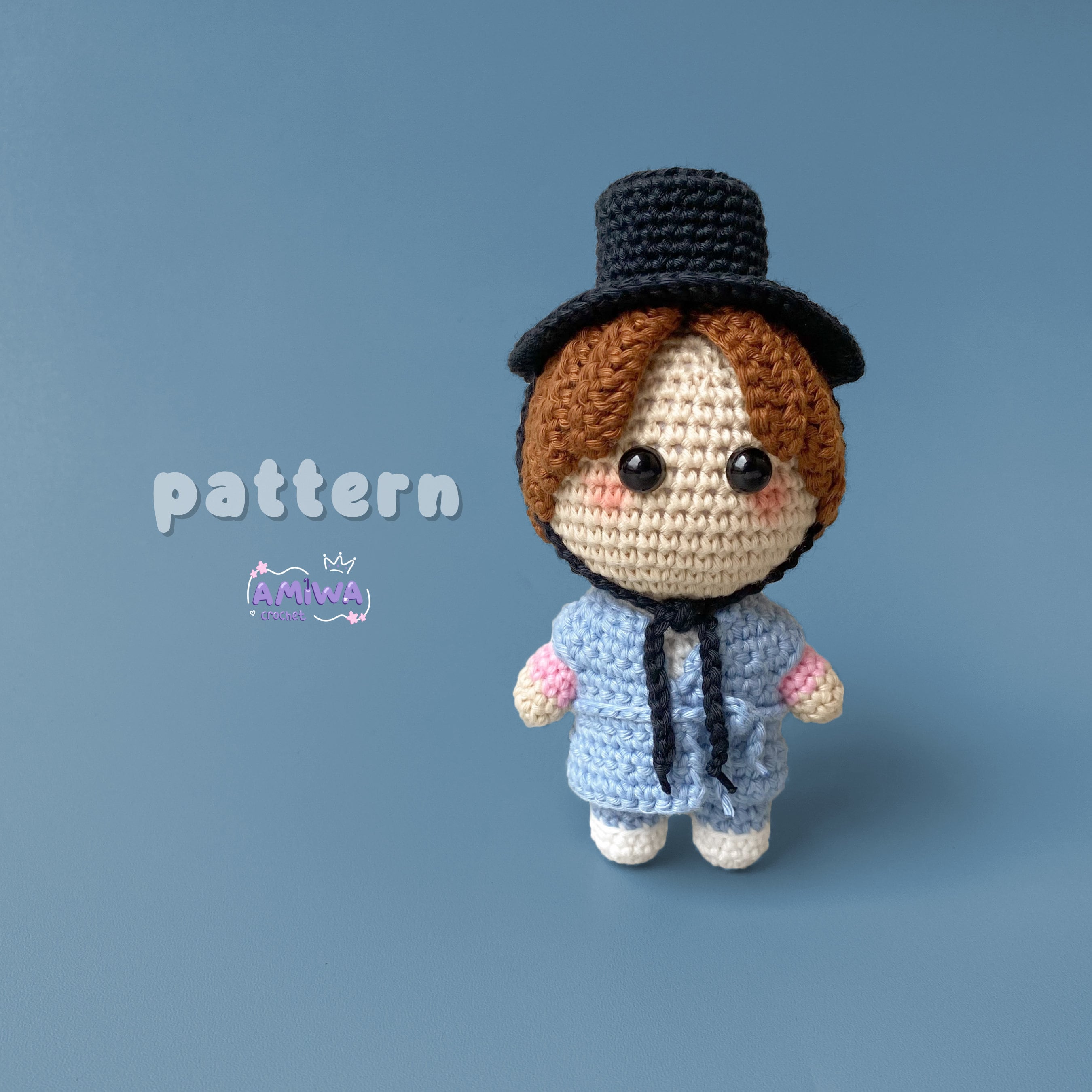 PDF : JIMIN BTS Hanbok Crochet Pattern, Bts Amigurumi Pattern, Pdf