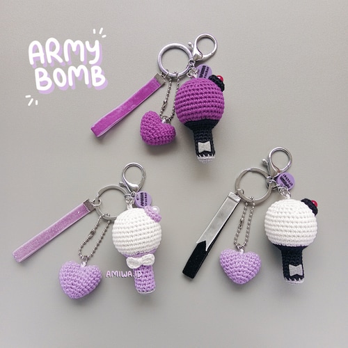 PDF : ARMYBOMB Crochet Doll Pattern, BTS Lightstick Amigurumi, Bts