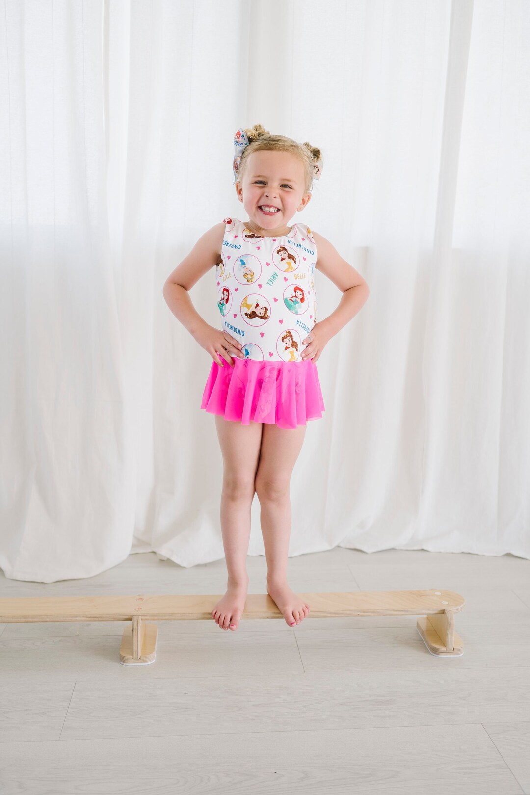 Disney Princess Leotard Toddler Girls Dance Skirt Leo Etsy
