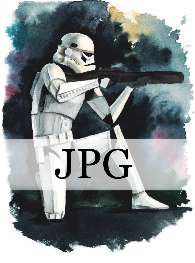 Stormtrooper Printable, stormtrooper electronic, stormtrooper Poster, Watercolor Star Wars Portray, Stormtrooper postcard printable image regarding Stormtrooper Printable titled Stormtrooper Printable, stormtrooper electronic, stormtrooper Poster, Watercolor Star Wars Portray, Stormtrooper postcard printable