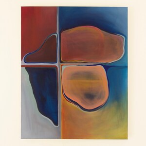 Abstract Acrylic Painting on Canvas - &quot;Shapes&quot;