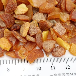 Baltic Amber Beads 8-15 mm size, Not Drilled | Raw Amber Stones | Design and Interior Amber Gemstones