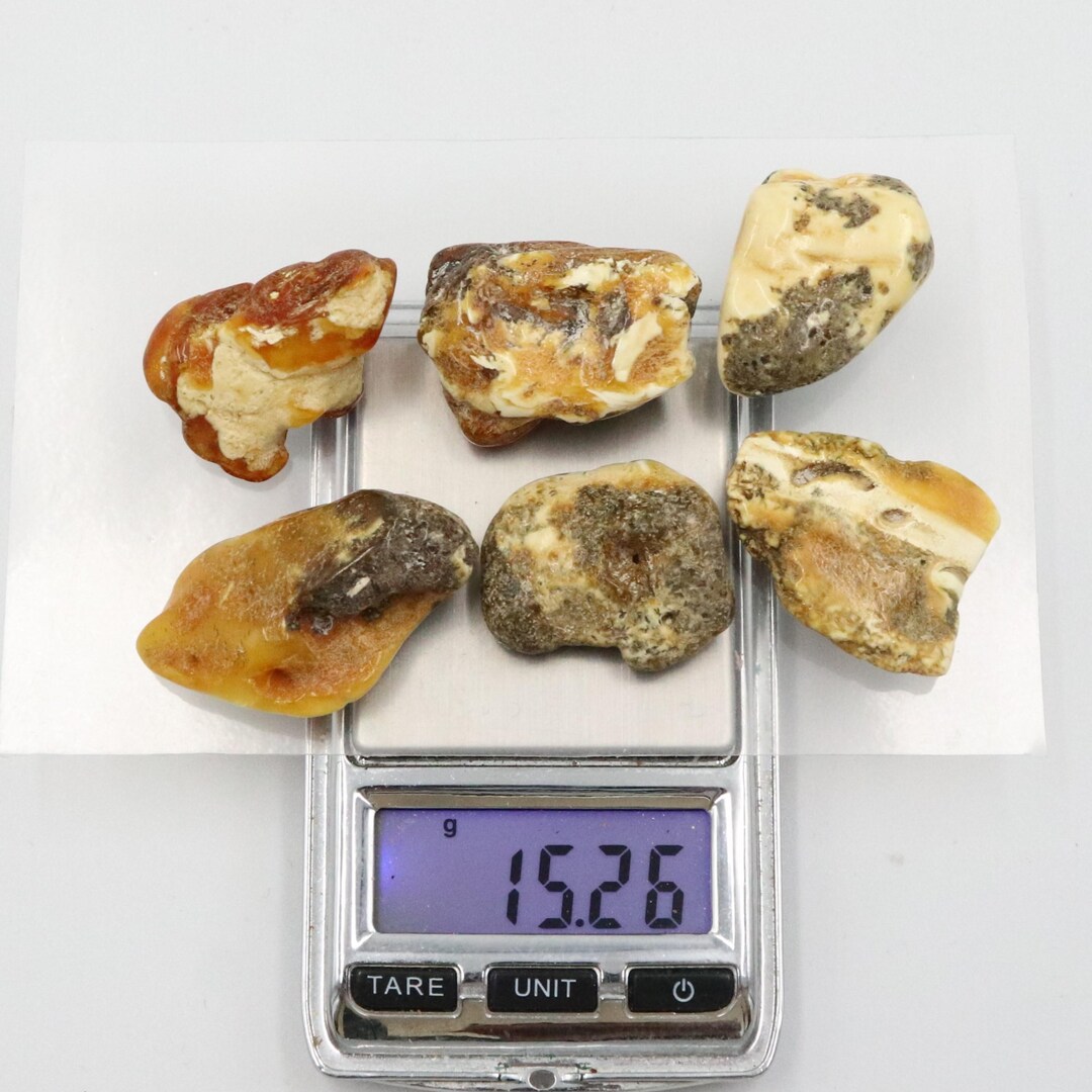 Baltic Amber Stones With Very Rare Color | Genuine Raw Amber Pieces ...