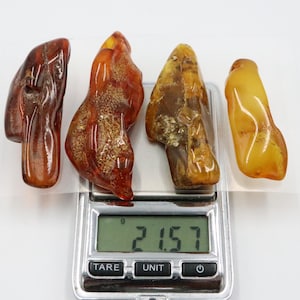 Baltic Amber Stones | Genuine Raw Amber Pieces | Can be used as DECORATION or for Amber Jewelry making | Natural Baltic Amber Gemstones