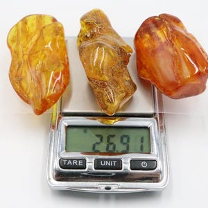 Baltic Amber Stones | Genuine Raw Amber Pieces | Can be used as DECORATION or for Amber Jewelry making | Natural Baltic Amber Gemstones