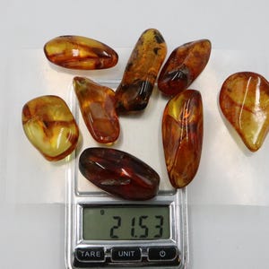 Baltic Amber Stones | Genuine Raw Amber Pieces | Can be used as DECORATION or for Amber Jewelry making | Natural Baltic Amber Gemstones