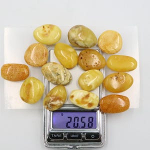 Baltic Amber Stones | Genuine Raw Amber Pieces | Can be used as DECORATION or for Amber Jewelry making | Natural Baltic Amber Gemstones