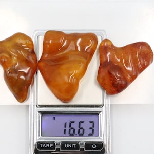 Baltic Amber Stones | Genuine Raw Amber Pieces | Can be used as DECORATION or for Amber Jewelry making | Natural Baltic Amber Gemstones