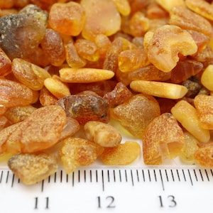 Baltic Amber Beads 2-9 mm size, Not Drilled | Raw Amber Stones | Design and Interior Amber Gemstones