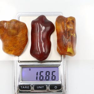 Baltic Amber Stones | Genuine Raw Amber Pieces | Can be used as DECORATION or for Amber Jewelry making | Natural Baltic Amber Gemstones