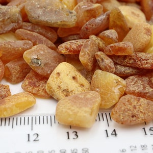 Baltic Amber Beads 7-18 mm size, Not Drilled | Raw Amber Stones | Design and Interior Amber Gemstones