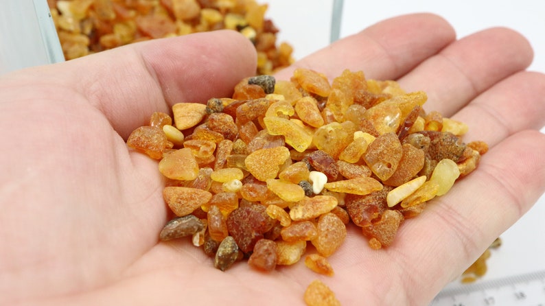 Not Drilled Raw Amber Stones Baltic Amber Beads 2-9 mm size Design and Interior Amber Gemstones