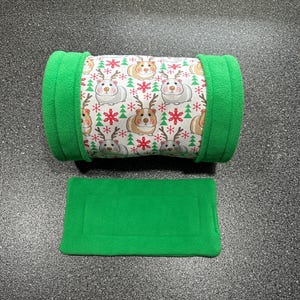 Reindeer Guinea Pig Tunnel / Guinea Pig Christmas / Guinea Pig Hideout / Guinea Pig Pee Pads / Guinea Pig Bedding