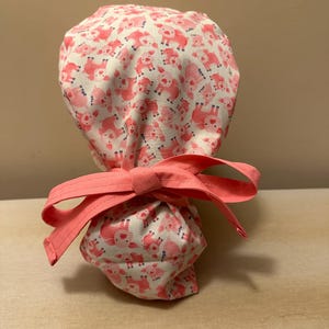Gorro quirúrgico de cerdo / Gorro quirúrgico / Gorro quirúrgico con cola de caballo / Gorro quirúrgico para cabello / Gorro quirúrgico de enfermera / Gorro quirúrgico