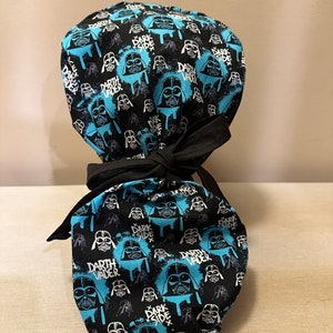 Fantasy Movie Surgical Scrub Cap / Health Scrub Cap / Ponytail Scrub Cap / Surgical Cap for Hair / Nurse Scrub Cap / Scrub Cap Reversible /