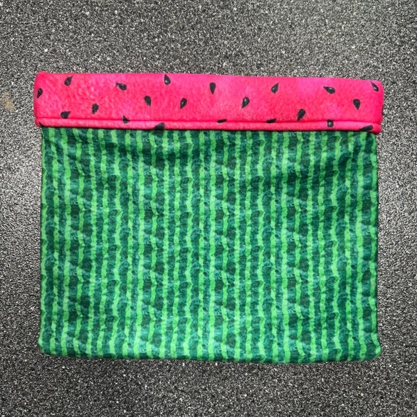 Watermelon Guinea pig cuddle sack / Guinea Pig snuggle sack / Guinea pig bonding bag / Guinea pig bedding / Guinea pig Spoonflower