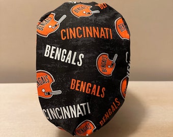 Football Teams Euro Surgical Scrub Cap | Health Care Scrub Cap | Ponytail Scrub Cap | Surgical Cap for Hair | Nurse Scrub Cap | Scrub Cap