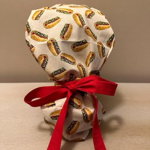 Gorro quirúrgico para llevar comida / Gorro quirúrgico / Gorro quirúrgico con cola de caballo / Gorro quirúrgico para cabello / Gorro quirúrgico para enfermera / Gorro quirúrgico