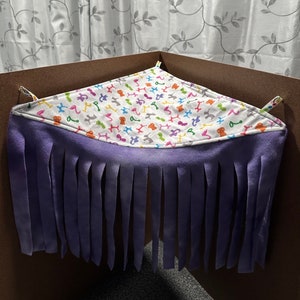 Circus Balloon Animals Guinea pig Corner Curtain / Guinea Pig Fleece Forest / Balloon Guinea Pig Tunnel / Guinea Pig Bedding