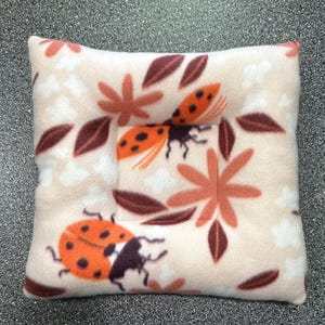 Ladybug Guinea pig lap pillow / Guinea pig bedding / Guinea pig Pillow / Guinea pig Fleece / Guinea pig pee pads