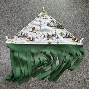 Rideau d'angle avec cerfs et cochons d'Inde / Amis de la forêt des cochons d'Inde / Forêt de laine polaire pour cochons d'Inde / Cachette camouflage pour cochons d'Inde / Linge de lit pour cochons d'Inde