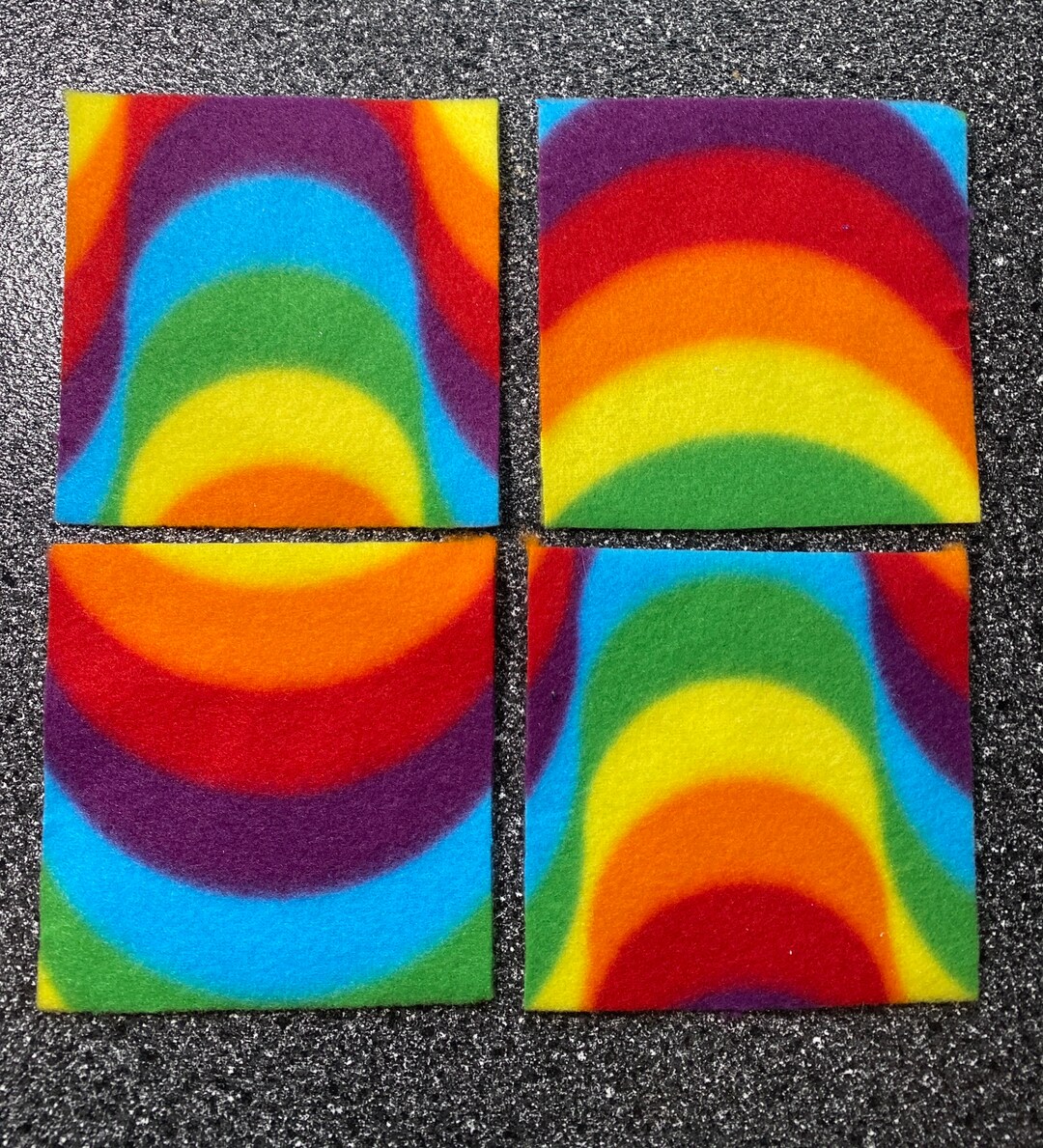 Set of 4 Small Animal Rainbow Primary Colored Pillows for Etsy