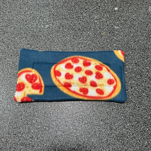 Set of 2!!  Fleece Guinea pig Pizza pee pads / Guinea pig drip pad /  Guinea pig Bedding / Guinea pig liner / Guinea pig Pepperoni Pizza