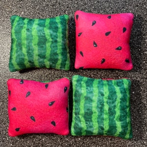 Set of 4!!!! Small Animal Fleece Watermelon Pillows for Guinea Pig/Hedgehog/Ferret/Chinchilla and other small animals