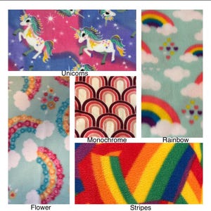 Rainbows Guinea pig lap pillow / Guinea pig bedding / Guinea pig Pillow / Guinea pig Fleece / Guinea pig pee pads