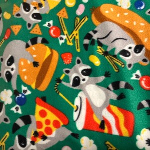 Raccoons Guinea pig lap pillow / Guinea pig bedding / Guinea pig Fast Food Pillow / Guinea pig French Fry Pillow / Guinea pig pee pads