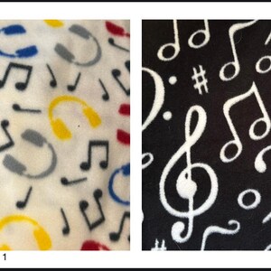 Music Notes Guinea pig lap pillow / Guinea pig bedding / Guinea pig Pillow / Guinea pig Fleece / Guinea pig pee pads