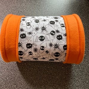 Glow in the Dark Eyes Creepy Spiders Small Animal Tunnel Hideout Playhouse for Guinea pig/Chinchilla/Ferret/Hedgehog and other small animals