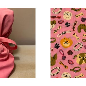 Dogs Surgical Scrub Cap / Health Care Scrub Cap / Euro Scrub Cap / Surgical Cap for Hair / Nurse Scrub Cap / Ponytail Surgical Cap /