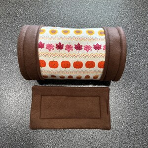 Falling Guinea Pig Tunnel | Guinea Pig Bed | Autumn Guinea Pig | Guinea Pig Pee Pad | Guinea Pig Acorn Fleece Forest | Guinea Pig Sunflowers