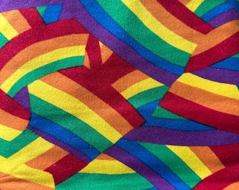 Rainbow Super Snuggle Flannel / 1 Yard / Joann Fabrics