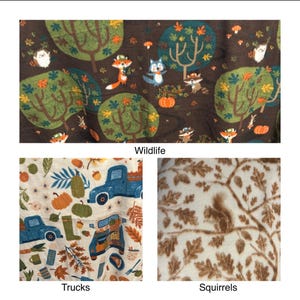 Autumn Wildlife Guinea pig lap pillow / Guinea pig bedding / Guinea pig Pillow / Guinea pig Fleece / Guinea pig pee pads