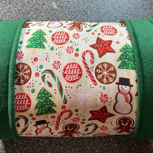 Christmas Cookies Small Animal Tunnel Hideout Playhouse for Guinea Pig/Hedgehog/Ferret/Chinchilla and other small animals