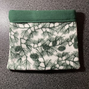 Winter Pinecones FLEECE Snuggle Cuddle Sack for Guinea Pigs/Hedgehog/Ferrets/Chinchilla and other small animals
