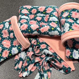 Flying Pigs Guinea Pig Tunnel | Guinea Pig Cuddle Sack | Guinea Pig Pee Pads | Guinea Pig Pillow | Guinea Pig Bed | Guinea Pig Fleece Forest