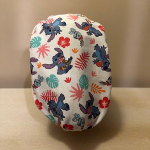 Alien Dog Euro Surgical Scrub Cap | Health Care Scrub Cap | Ponytail Scrub Cap | Surgical Cap for Hair | Nurse Scrub Cap | Scrub Cap