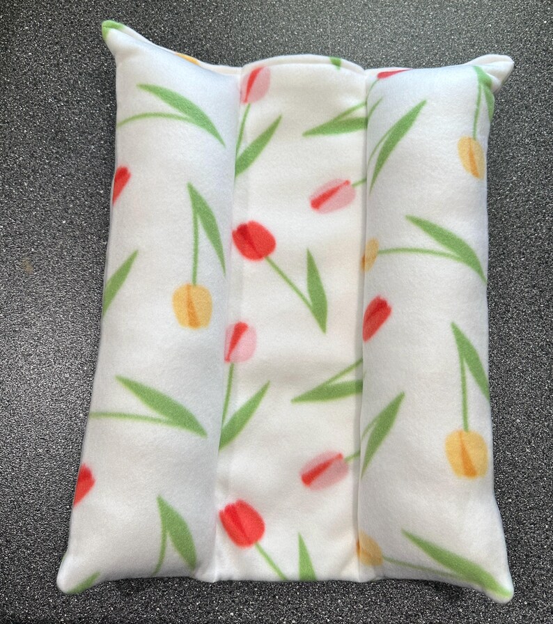 Bunny Bed / Bunny Snuggle Bumper / Bunny Flop Bed / Bunny Hugger / Fleece Bunny Bed / Snuggle Bed for Rabbits / Bunny Easter Carrot Bed image 6
