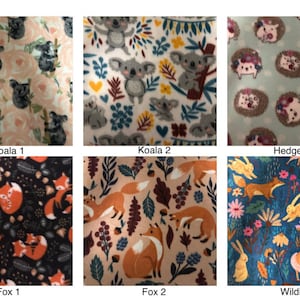 Forrest Animals Guinea pig lap pillow / Guinea pig bedding / Guinea pig Pillow / Guinea pig Fleece / Guinea pig pee pads