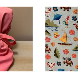Princess Surgical Scrub Cap / Surgical Scrub Cap / Ponytail Scrub Cap / Surgical Cap for Hair / Nurse Scrub Cap /  Scrub Cap