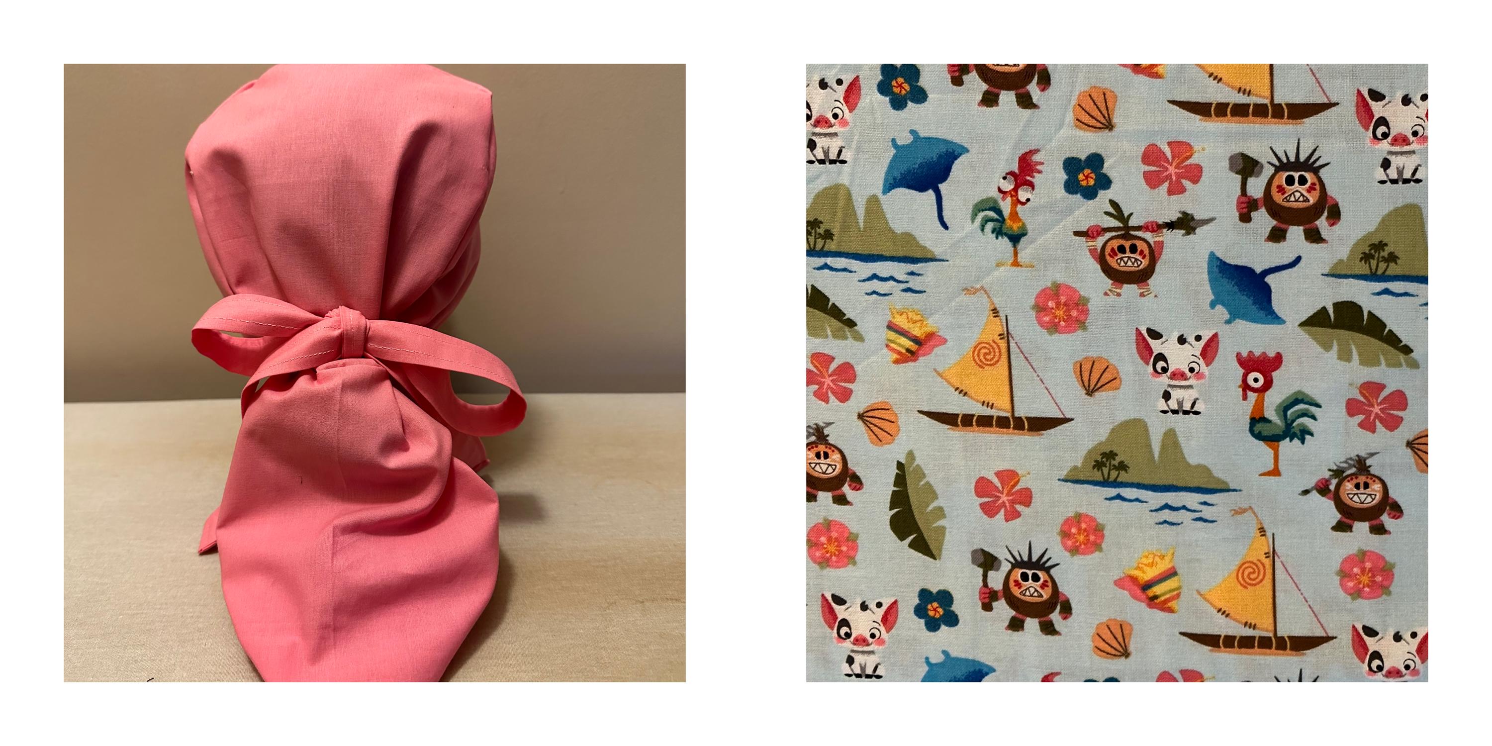 Princess Surgical Scrub Cap / Surgical Scrub Cap / Ponytail Scrub Cap / Surgical Cap for Hair / Nurse Scrub Cap /  Scrub Cap