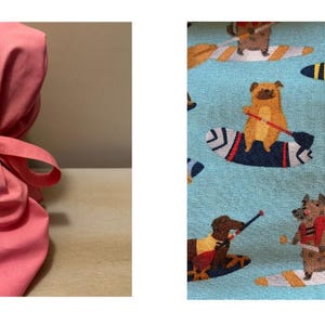 Boating Dogs Surgical Scrub Cap / Health Care Scrub Cap / Euro Scrub Cap / Surgical Cap for Hair / Nurse Scrub Cap / Ponytail Surgical Cap /